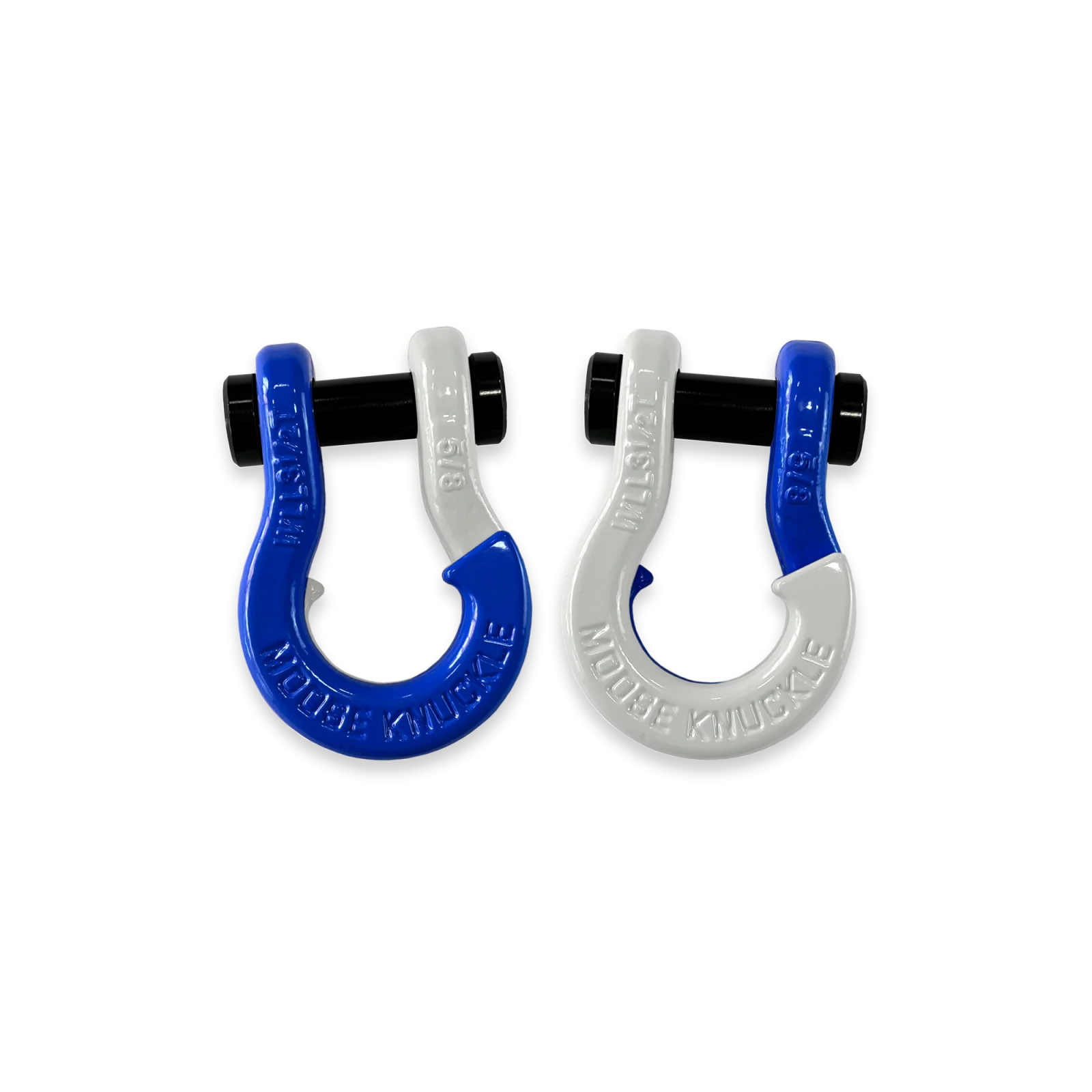 Jowl SxS Recovery Split Shackle 5/8 Blue Balls and Pure White Combo Moose Knuckle Offroad - FN000025-069 - Moose Knuckle Offroad