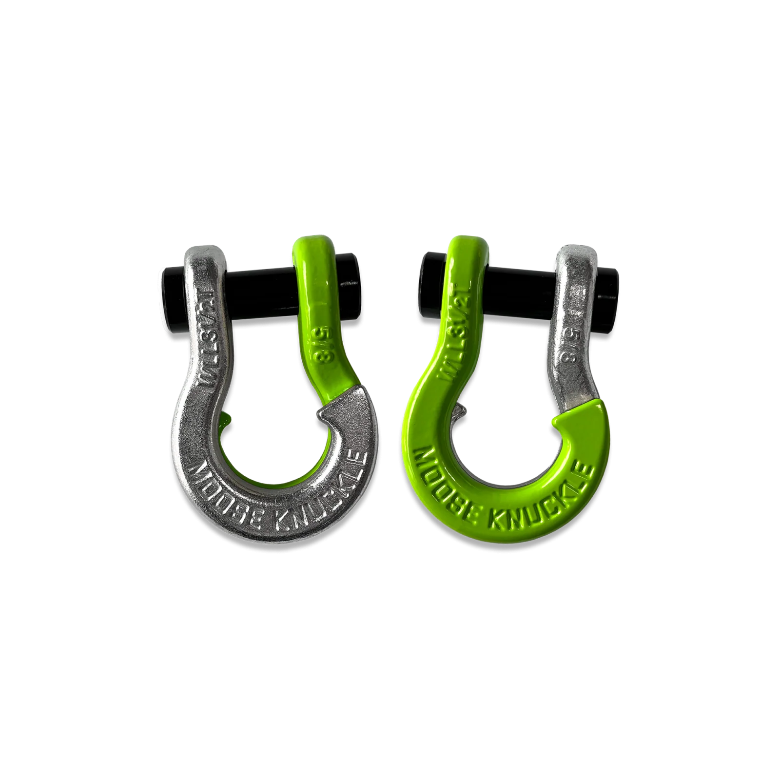 Jowl SxS Recovery Split Shackle 5/8 Nice Gal and Sublime Green Combo Moose Knuckle Offroad - FN000025-150 - Moose Knuckle Offroad