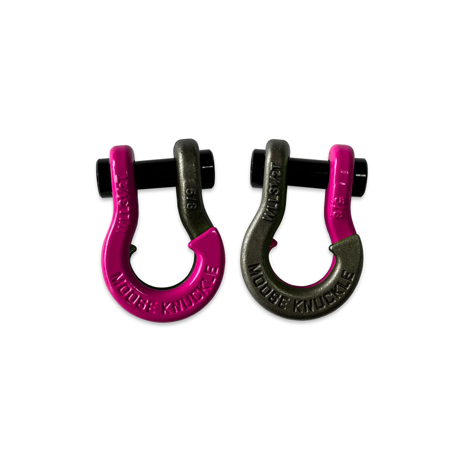Jowl SxS Recovery Split Shackle 5/8 Pogo Pink and Raw Dog Combo Moose Knuckle Offroad - FN000025-197 - Moose Knuckle Offroad