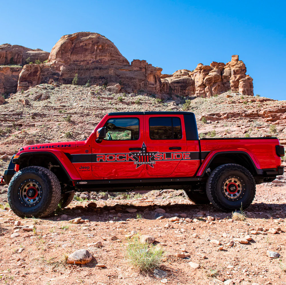JT Gladiator Side Step Sliders For 2024 Jeep Gladiator Set Rock Slide Engineering - BD-SS-301-JT4 - Image 5