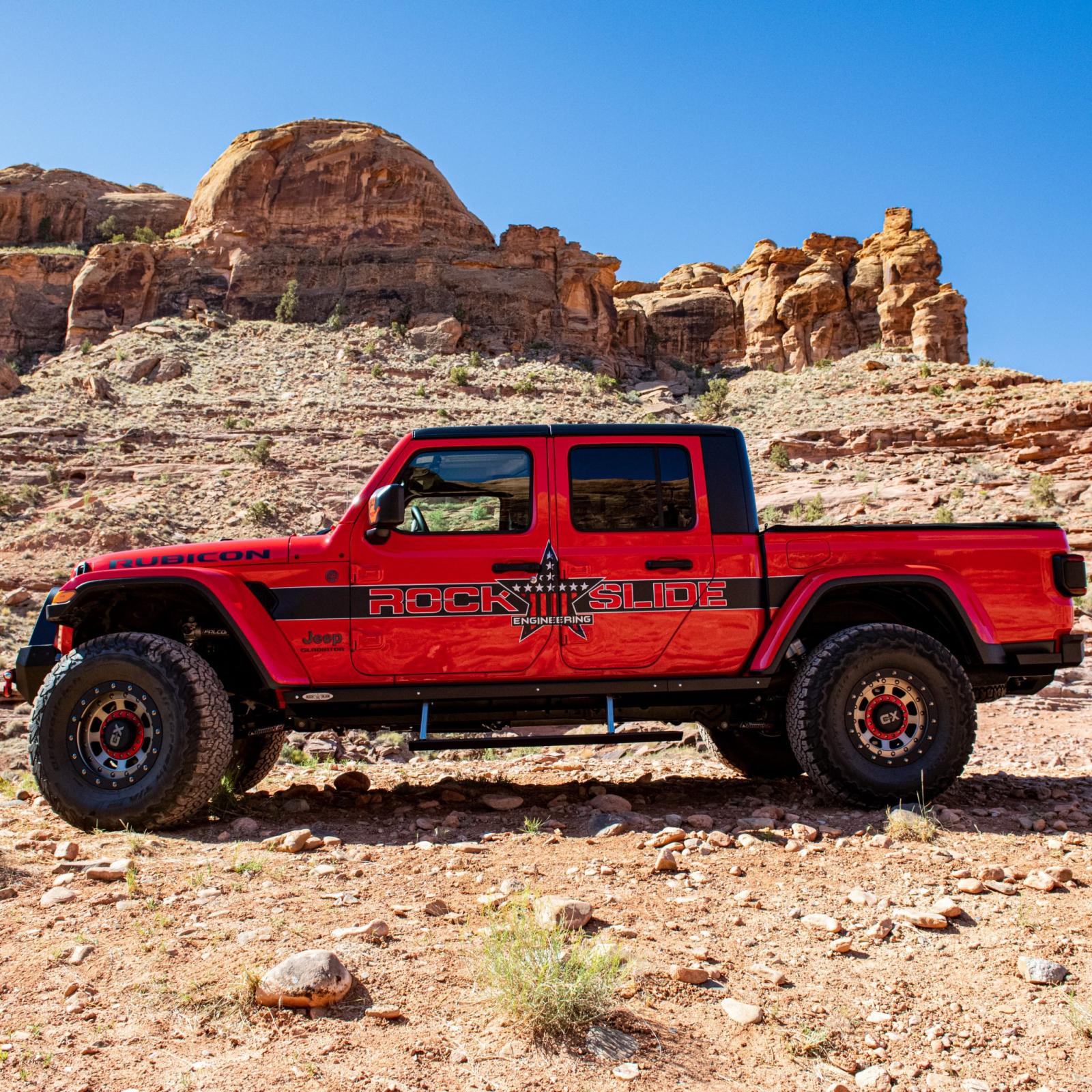 JT Gladiator Side Step Sliders For 2024 Jeep Gladiator Set Rock Slide Engineering - BD-SS-301-JT4 - Image 6