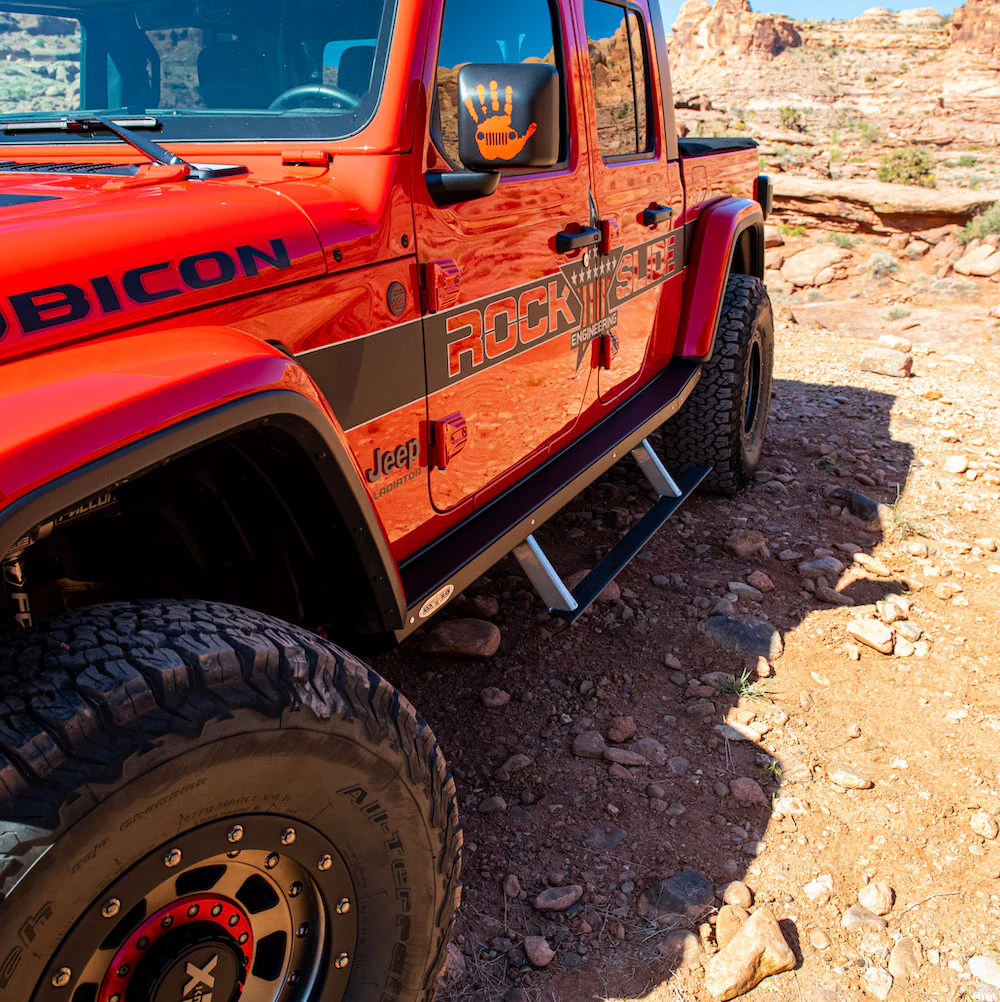 JT Gladiator Side Step Sliders For 2024 Jeep Gladiator Set Rock Slide Engineering - BD-SS-301-JT4 - Image 7