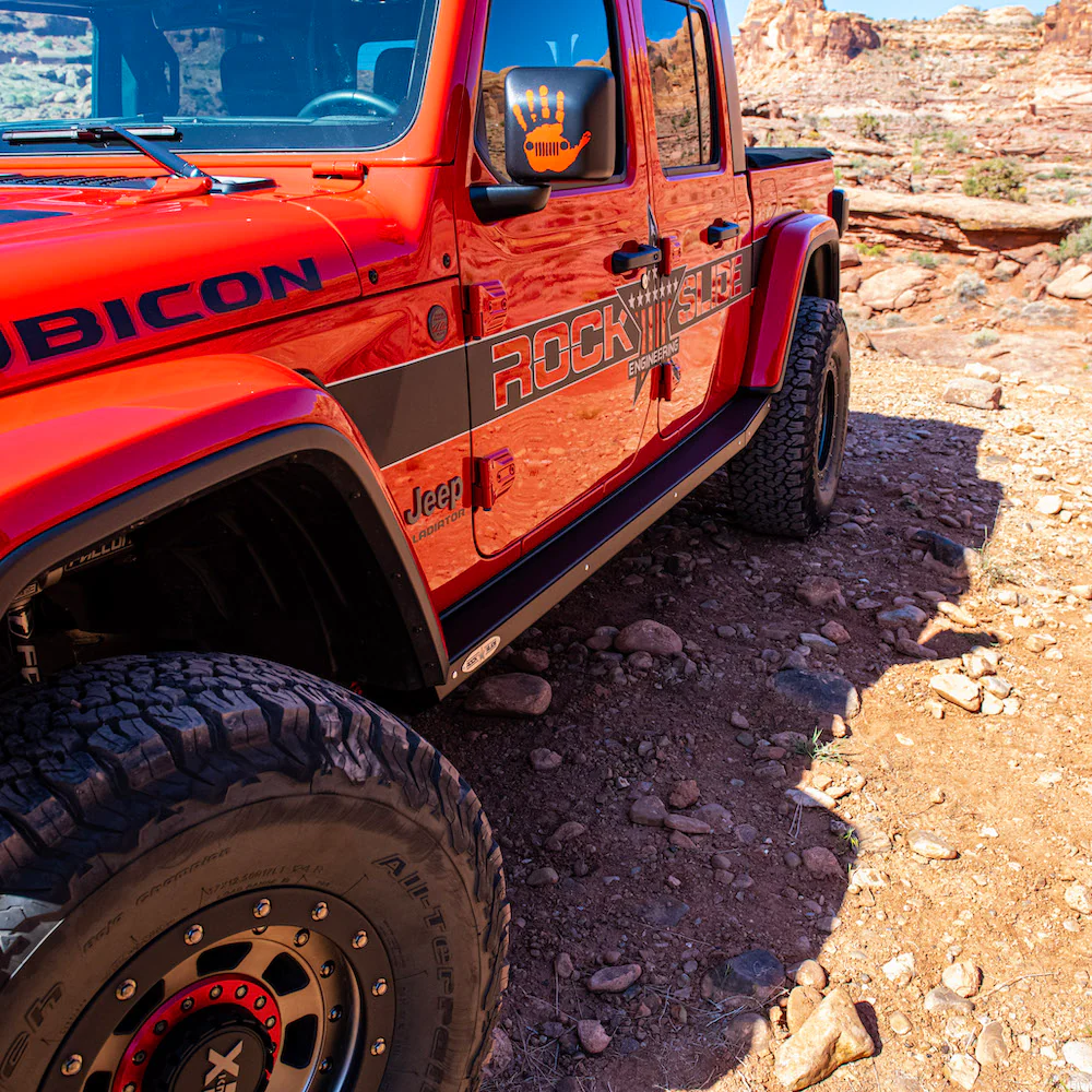 JT Gladiator Side Step Sliders For 2024 Jeep Gladiator Set Rock Slide Engineering - BD-SS-301-JT4 - Image 8