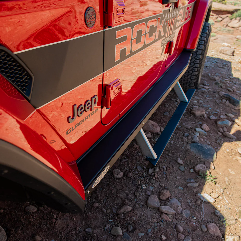 JT Gladiator Side Step Sliders For 2024 Jeep Gladiator Set Rock Slide Engineering - BD-SS-301-JT4 - Image 9