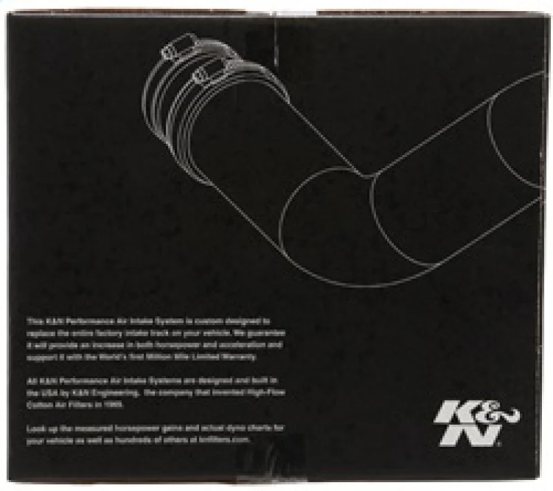 K&N 07-08 Chevy Silverado 1500 4.8L/5.3L V8 / 07-08 GMC Yukon 4.8L/5.3L V8 Black Perf Intake Kit - Image 13