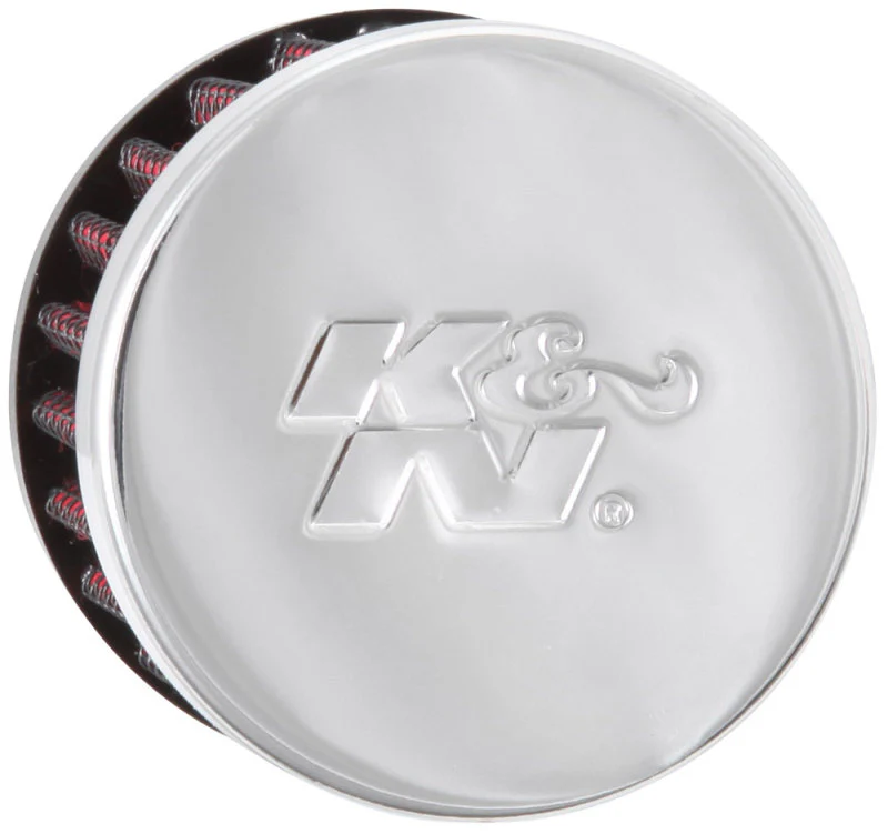 K&N 1.25in Flange ID x 3in OD x 2.5in H Rubber Base Crankcase Vent Filter - Image 4