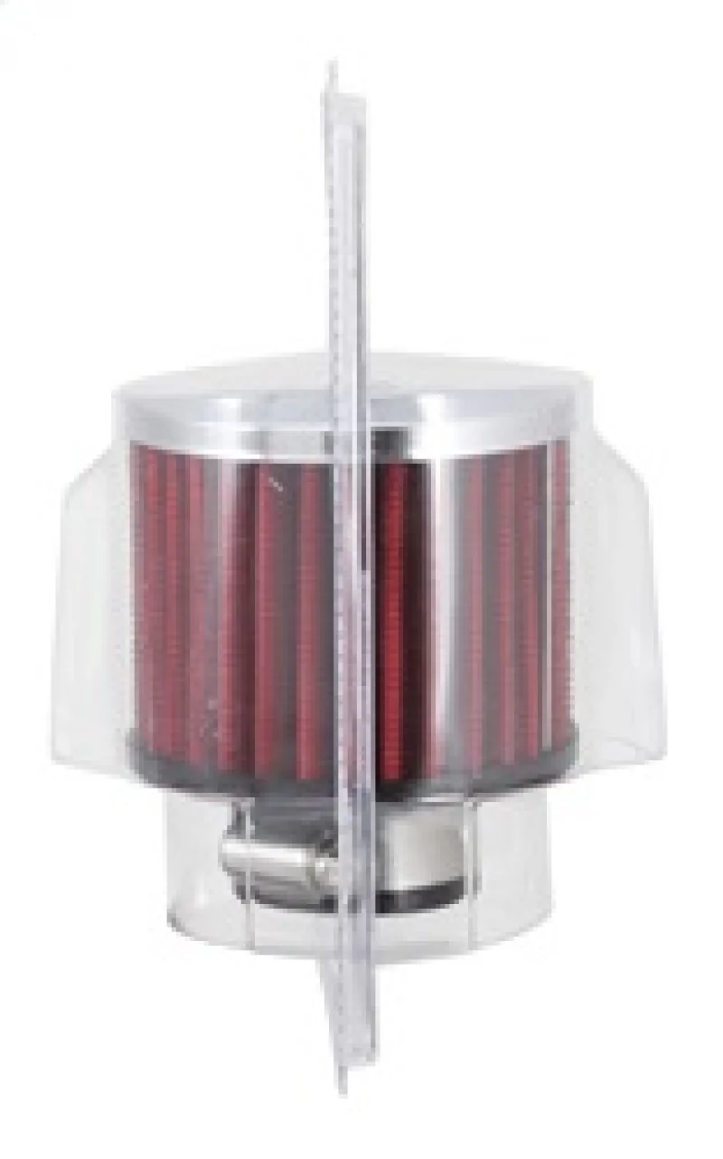 K&N 1.25in Flange ID x 3in OD x 2.5in H Rubber Base Crankcase Vent Filter - Image 8