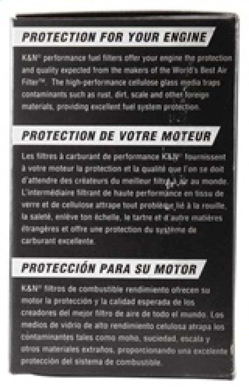 K&N Cellulose Media Fuel Filter 1.688in OD x 3.813in L - Image 3