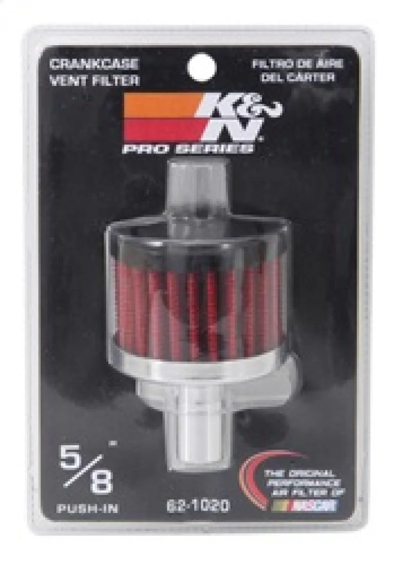 K&N Steel Base Crankcase Vent Filter .625in Vent OD x 2in OD x 1.5in Height - Image 9