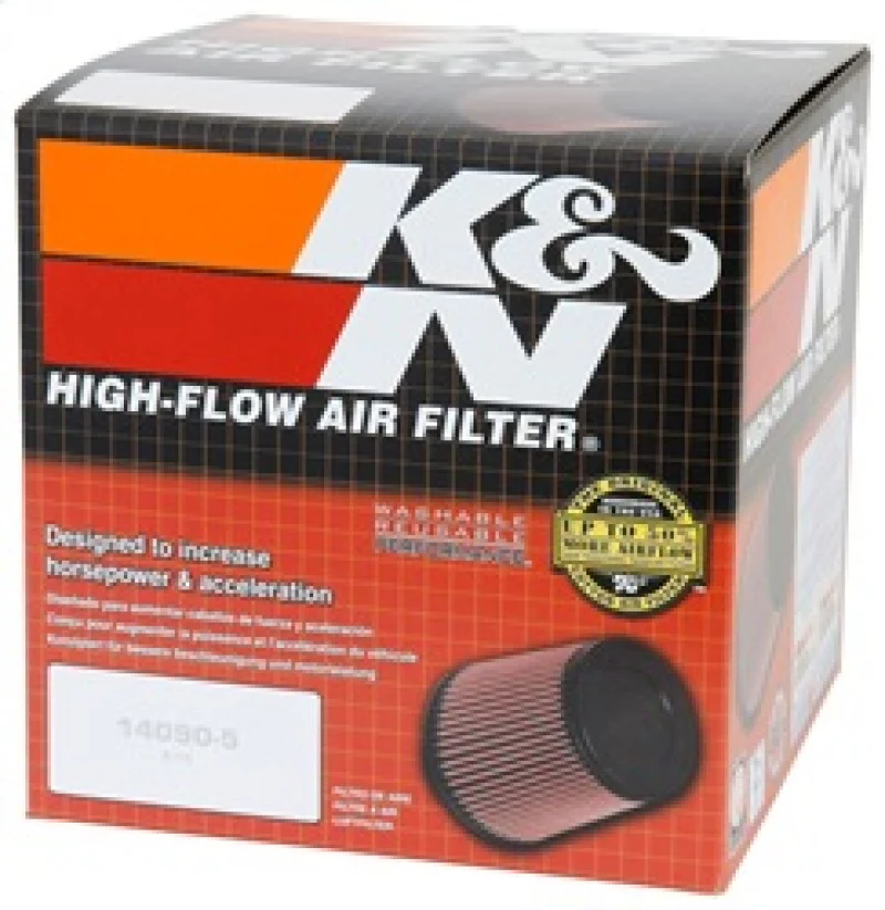 K&N Universal Rubber Filter 5in Flange ID x 6.5in Base OD x 4.5in Top OD x 4.125in Height - Image 4
