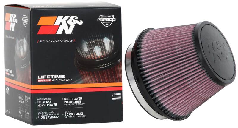 K&N Universal Tapered Filter 6in Flange ID x 7.5in Base OD x 5in Top OD x 5in Height - Image 4