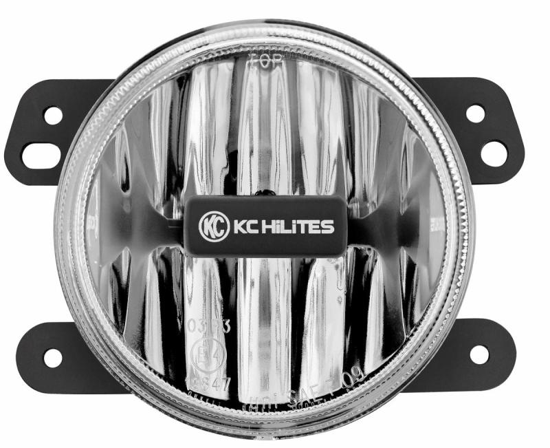 KC HiLiTES 10-18 Jeep JK 4in. Gravity G4 LED Light 10w SAE/ECE Clear Fog Beam (Single) - Image 2