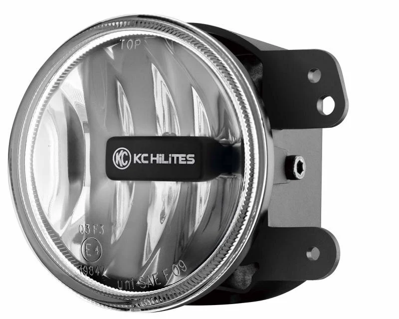 KC HiLiTES 10-18 Jeep JK 4in. Gravity G4 LED Light 10w SAE/ECE Clear Fog Beam (Single) - Image 3