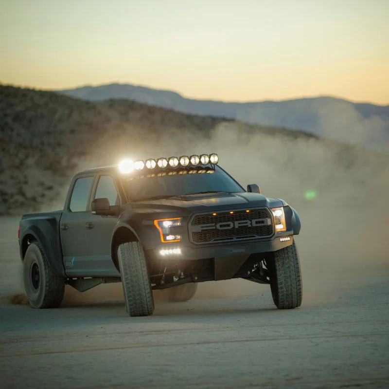 KC HiLiTES 17-18 Ford Raptor 57in. Pro6 Gravity LED 9-Light 180w Combo Beam Overhead Light Bar Sys - Image 22