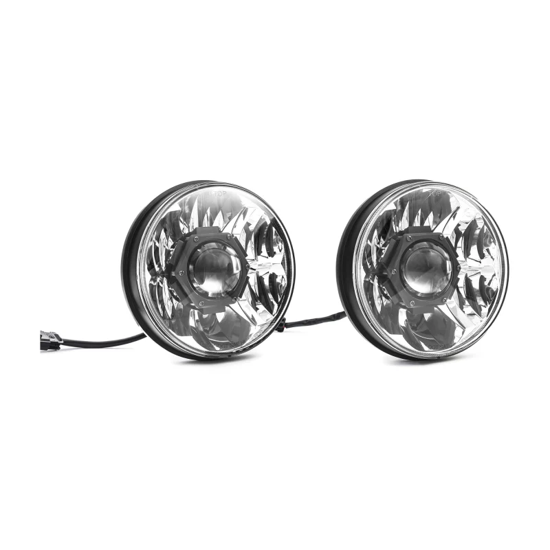 KC HiLiTES 18-20 Jeep JL/JT 7in. Gravity LED Pro DOT Approved Replac. Headlight (Pair Pack Sys) - Image 2