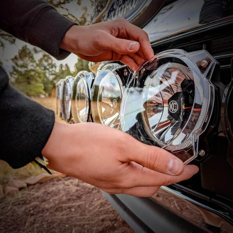 KC HiLiTES 6in. Light Shield for Gravity Pro6 LED Lights (Single) - Clear - Image 6