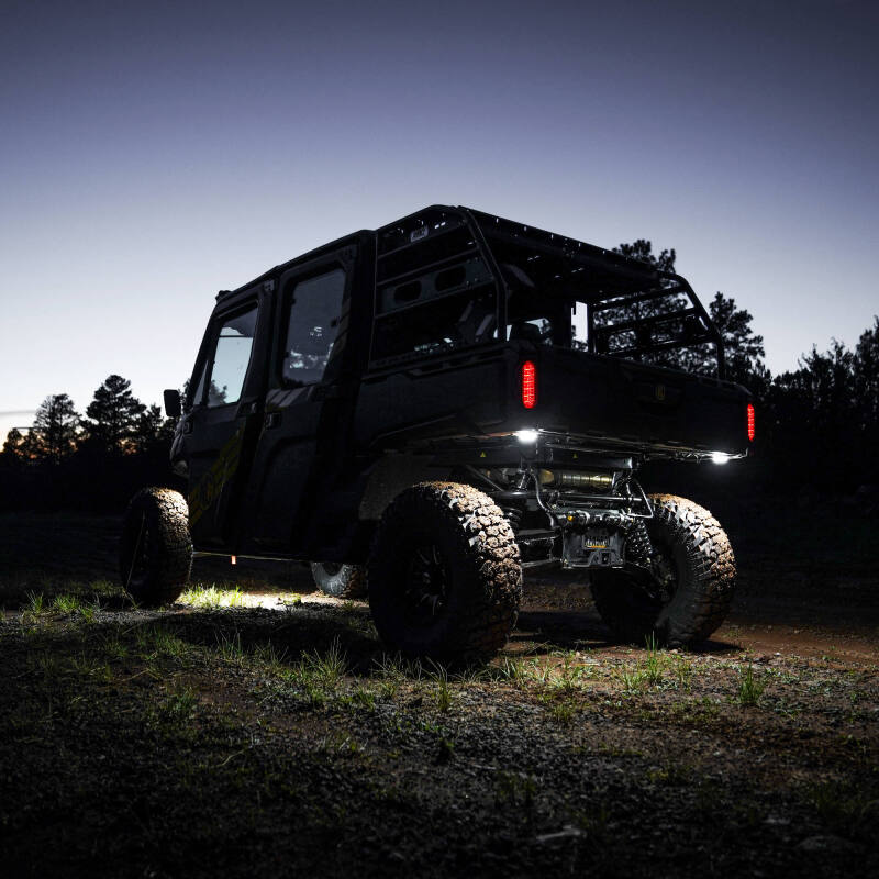 KC HiLiTES Cyclone V2 LED - Rock Light - 6-Light System - Clear - 5W Flood Beam - Image 6