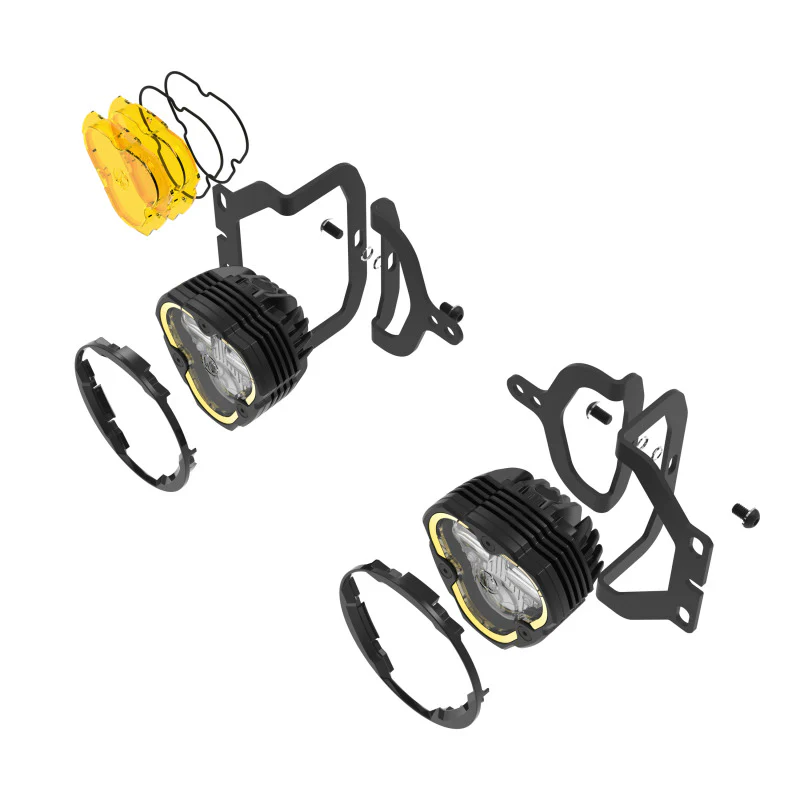 KC HiLiTES FLEX ERA 3 Dual Mode SAE Fog Lights - 2-Light Master Kit for Jeep JL/JT Sport Bumpers - Image 8