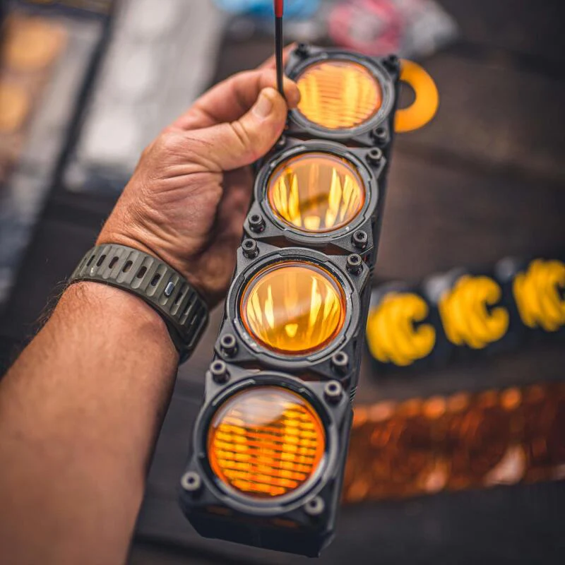 KC HiLiTES FLEX ERA LED Performance Yellow Combo Lens for Light Bars - Image 6