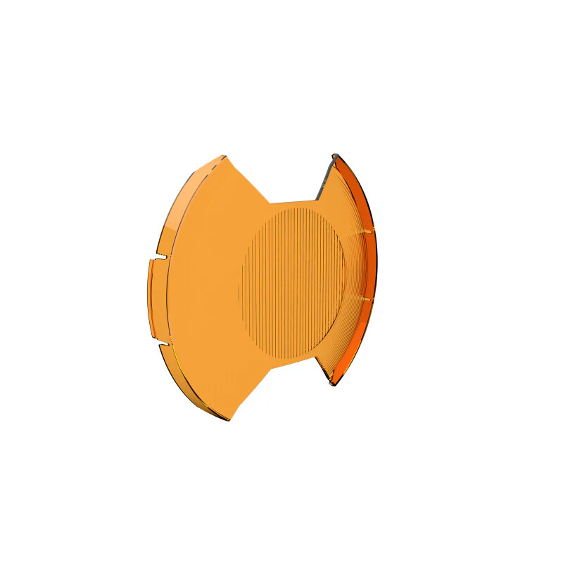 KC HiLiTES SlimLite 8in. LED Light Shield Driving (Shield Only) - Amber - Image 14
