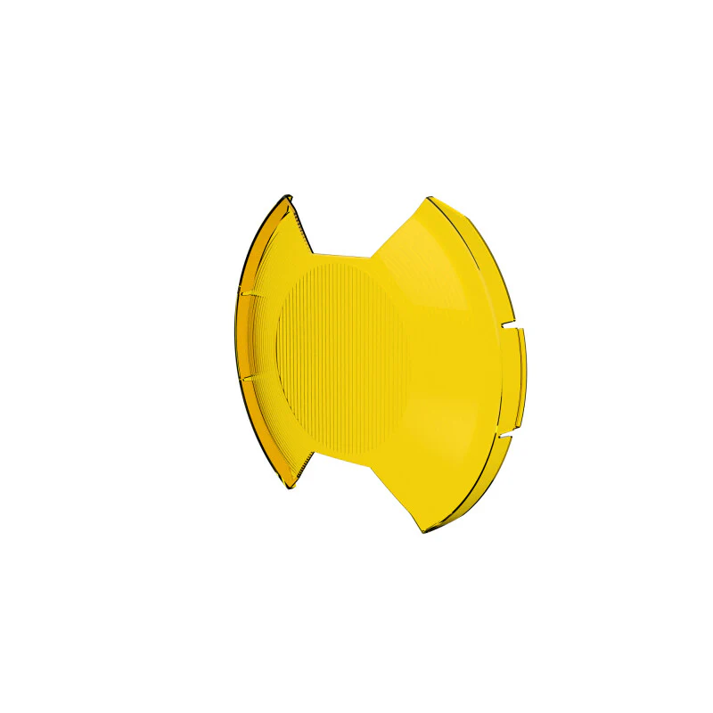 KC HiLiTES SlimLite 8in. LED Light Shield SAE Driving (Shield Only) - Selective Yellow - Image 7