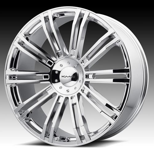 KM677 22X9.5 BLANK CHROME 12MM (108-140) - KM67722900212
