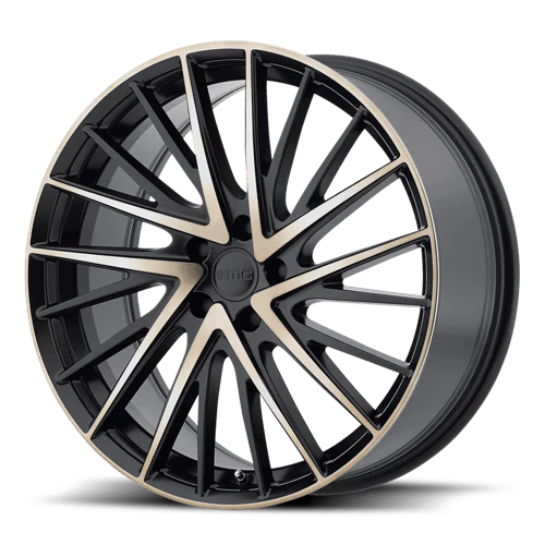 KM697 20X8.5 5X4.5 BLK W/MACH TINT CL+35 - KM69728512935