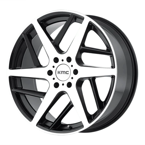 KM699 22X9 6X135 S-BLK MACH 35MM - KM69922963535