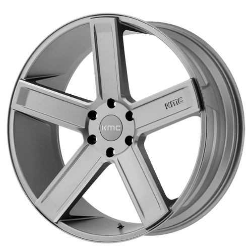 KM702 22X9 BLANK S-GRY MILL 15MM (108-140) - KM70222900415