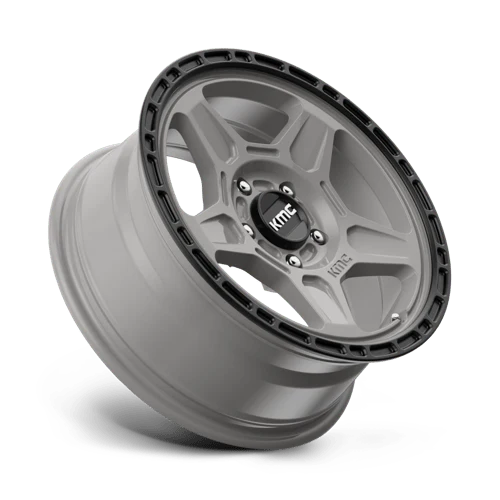 KM721 16X7 5X4.5 S-GRAY BLK LP 15MM - KM72167012415 - Image 2