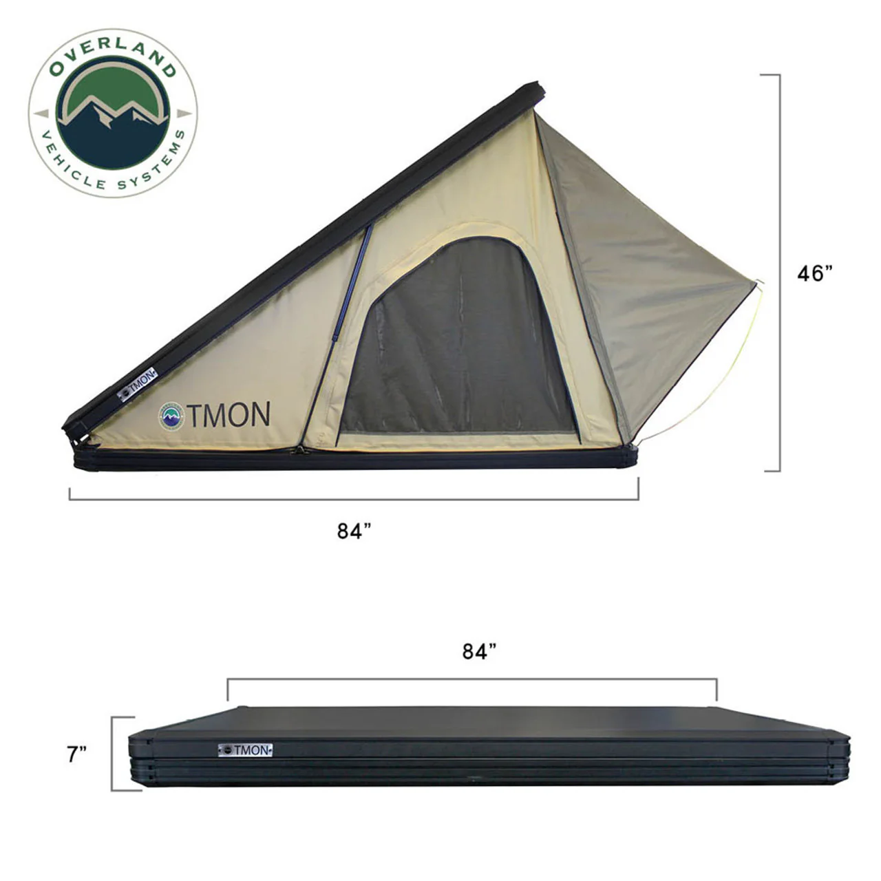 LD TMON Clamshell Aluminum Hard Shell Roof Top Tent Overland Vehicle Systems - 18119935 - Image 10