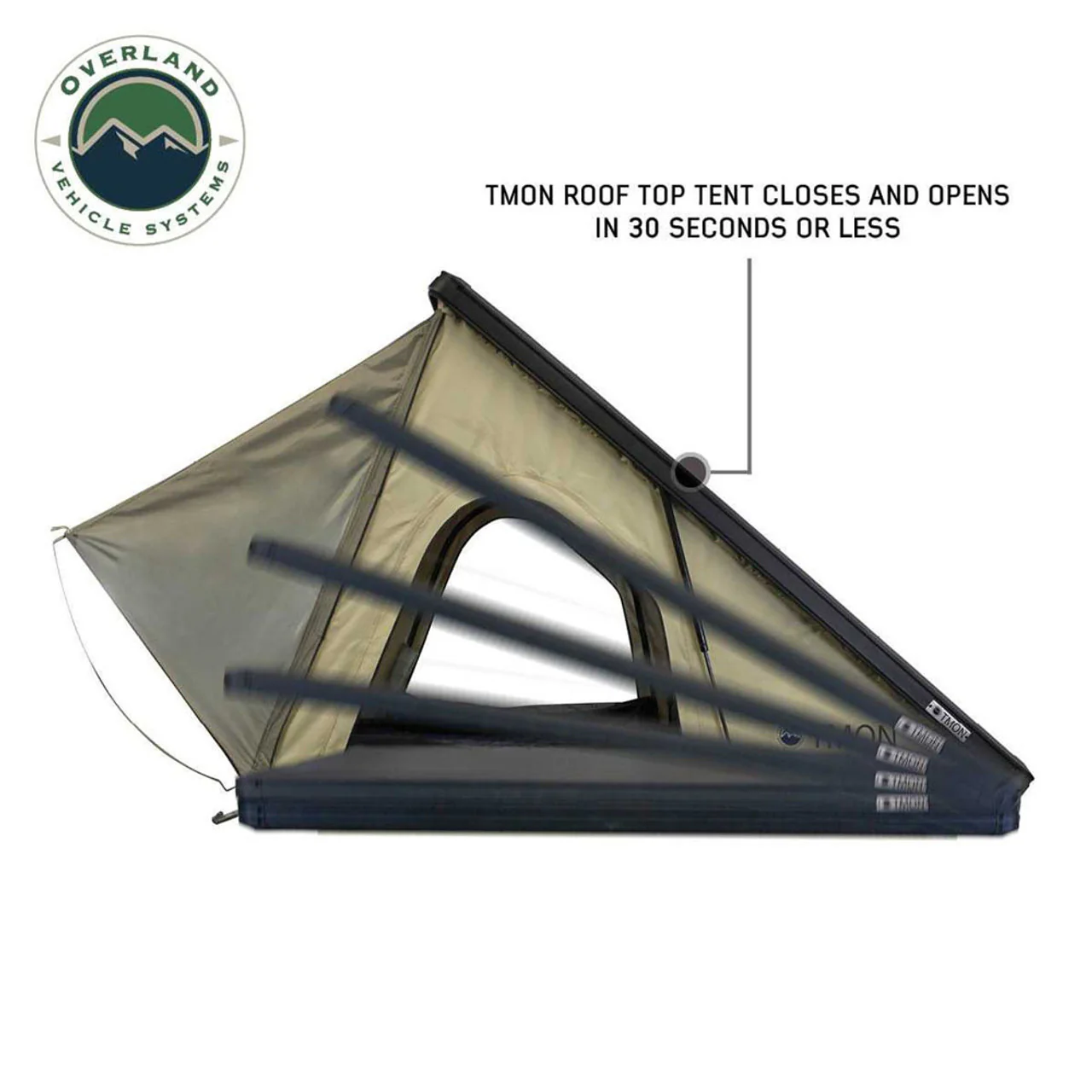 LD TMON Clamshell Aluminum Hard Shell Roof Top Tent Overland Vehicle Systems - 18119935 - Image 4