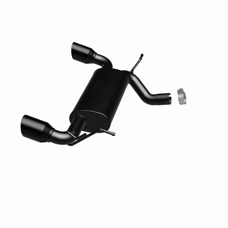 MagnaFlow 07-17 Jeep Wrangler JK 3.8/3.6L Dual Split Rear Exit Black Axle-Back Exhaust - Image 8