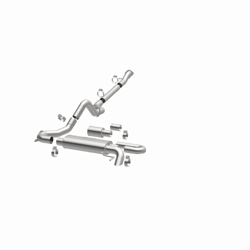 MagnaFlow 2021 Ford Bronco Overland Series Cat-Back Exhaust w/ Single Straight Driver Exit- No Tip - Image 35