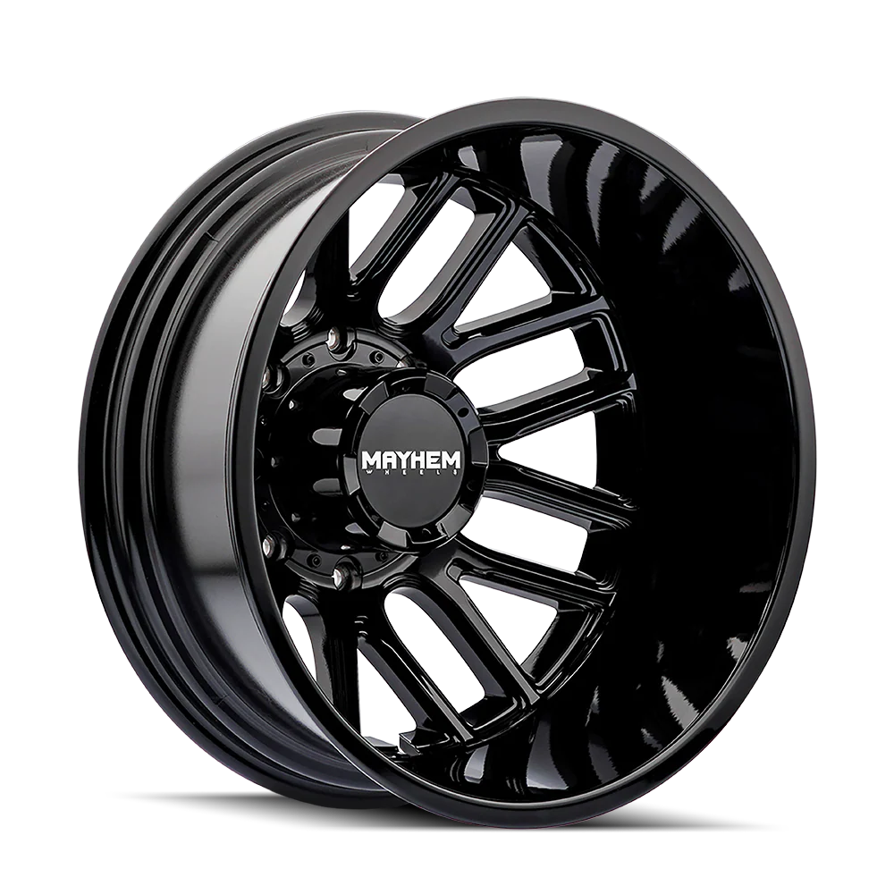 MAYHEM COGENT DUALLY 8107D GLOSS BLACK 20X8.25 8-165.1 -192MM 121.3MM - 8107D-2881BR192 - Mayhem