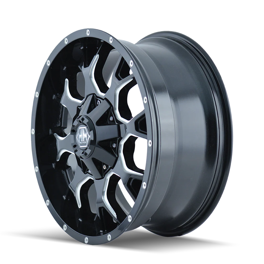 MAYHEM WARRIOR 8015 GLOSS BLACK MILLED 18X9 8-165.1/8-170 18MM 130.8MM - 8015-8976M18 - Mayhem - Image 2