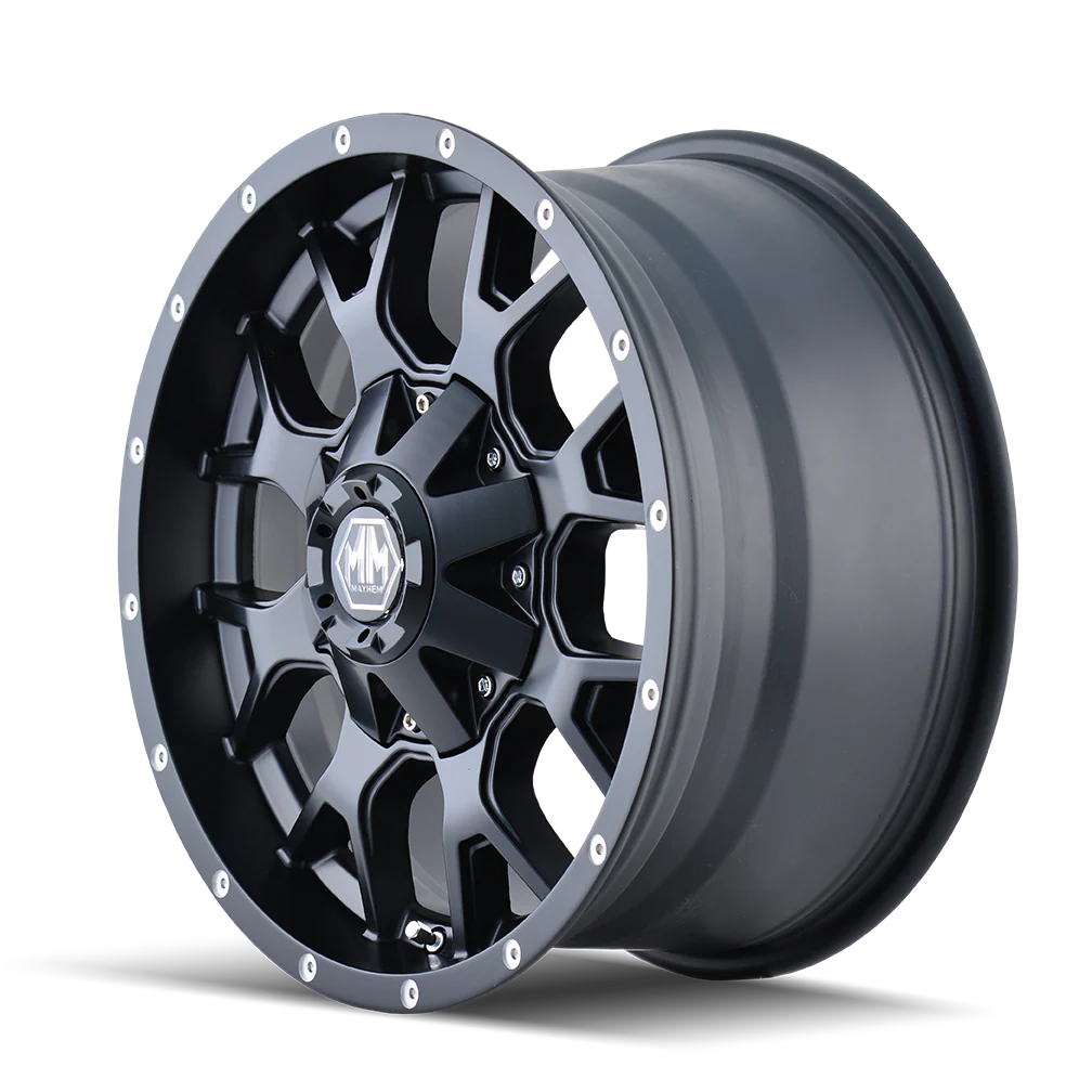 MAYHEM WARRIOR 8015 MATTE BLACK 18X9 8-165.1 -12MM 130.8MM - 8015-8981MB - Mayhem - Image 2
