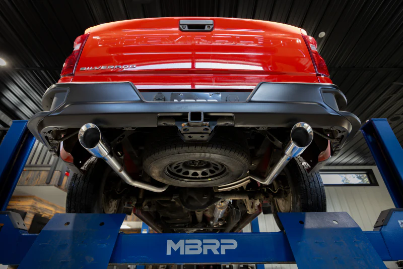 MBRP 2019+ Chevrolet Silverado 1500 / 2019+ GMC Sierra 1500 T304 SS 3in Armor Pro Cat-Back Exhaust - Image 2