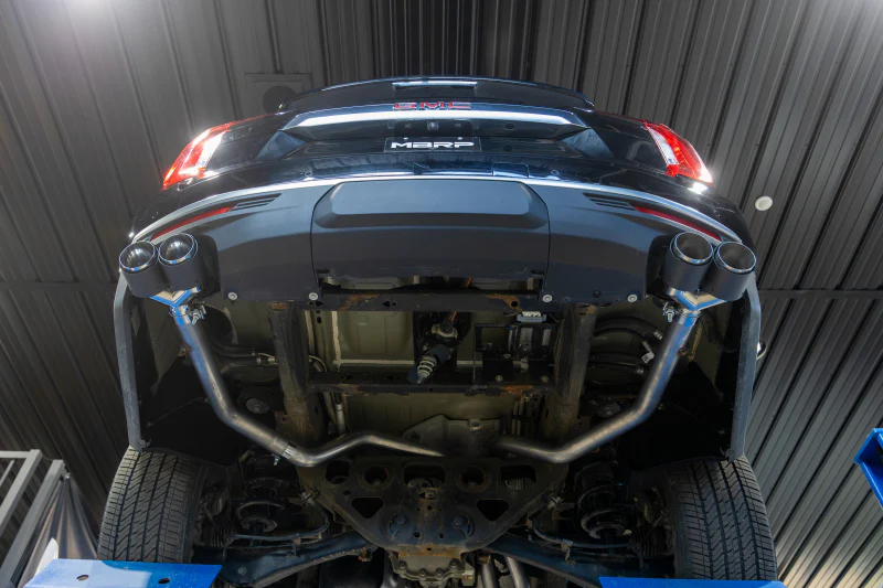 MBRP 2021+ Chevy Tahoe / GMC Yukon T304 SS 3in Cat-Back Dual Split Exhaust w/ Quad Carbon Fiber Tips - Image 2