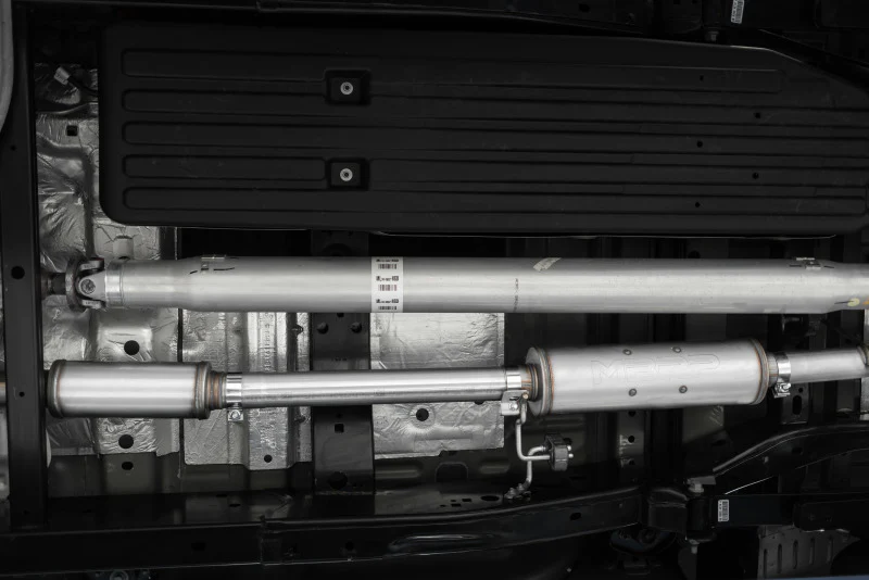 MBRP 2021+ Ford F-150 2.7L/ 3.5L Ecoboost 5.0L Single Side 3in Aluminized Steel Catback Exhaust - Image 2