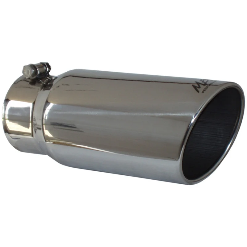 MBRP Universal Tip 5 O.D. Angled Rolled End 4 inlet 12 length - Image 2