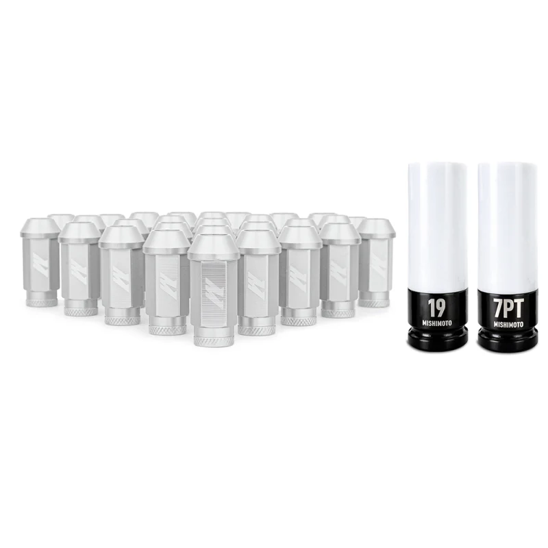 Mishimoto Aluminum Locking Lug Nuts M12x1.5 27pc Set Silver - Image 2