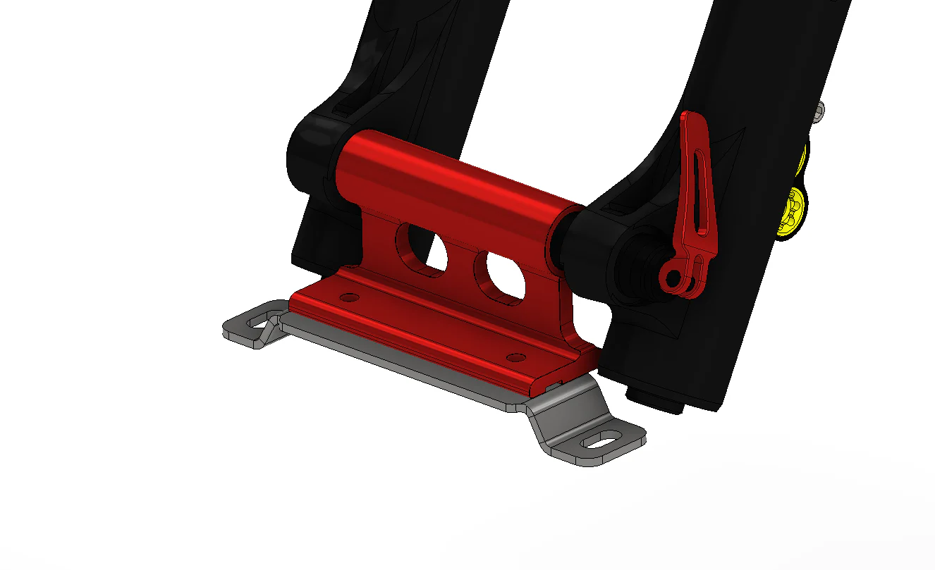 Molle Panel Bicycle Fork Mount Bracket Motobilt - MB2180 - Image 3