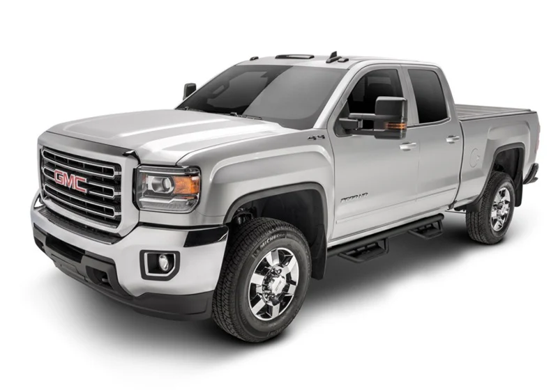 N-Fab Podium LG 15-18 GMC/Chevy Canyon/Colorado Crew Cab SRW - Tex. Black - Cab Length - 3in - Image 2