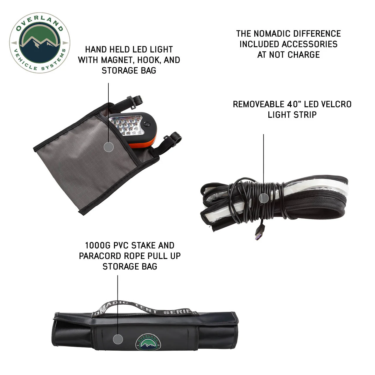 Nomadic 3 Standard Roof Top Tent 3 Person Roof Top Tent Overland Vehicle Systems - 18439936 - Image 17