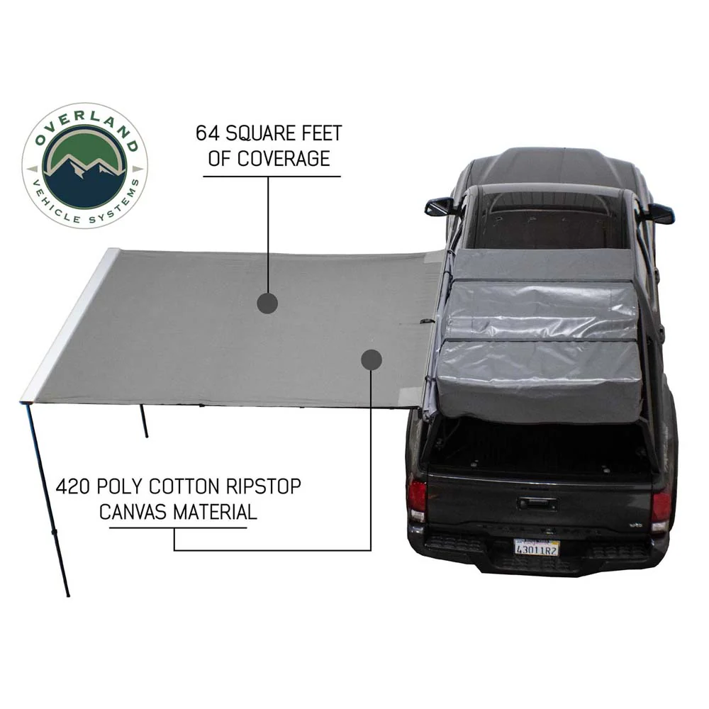Nomadic Awning 2.0 - 6.5' with Black Cover Overland Vehicle Systems - 18049909 - Image 5
