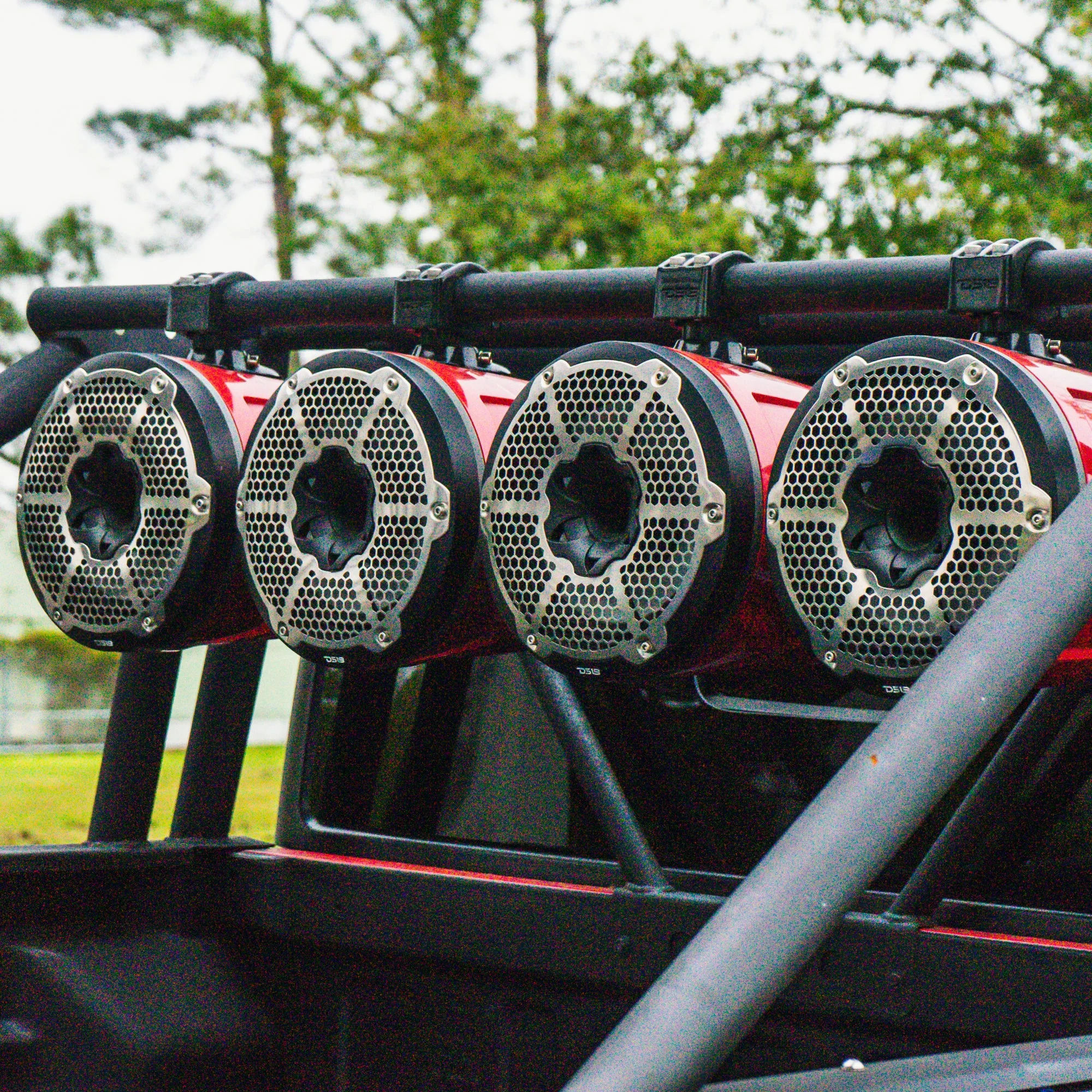 NXL 6.5" Marine and Powersports Towers LED RGB Lights 100 Watts Rms - Black Carbon Fiber - Image 3
