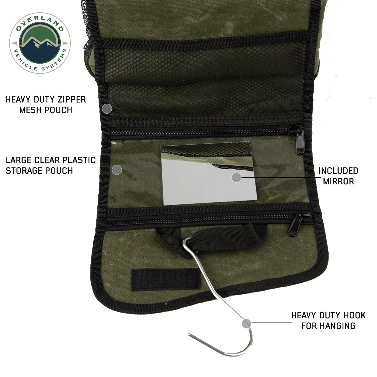Organize With Overland Vehicle Systems Wax Canvas Overnight Bag Overland Vehicle Systems - 21039941 - Image 6