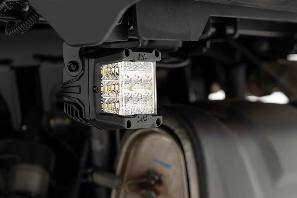Polaris General 3 Inch Cube Under Bed Wide Angle Combo LED Kit For 18-Pres General Rough Country - 93032 - Image 3