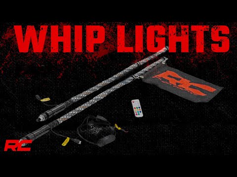 Polaris LED Whip Light Roll Cage Mounting Kit w/ LED Light Whips RZR 1000XP Turbo Rough Country - 93052